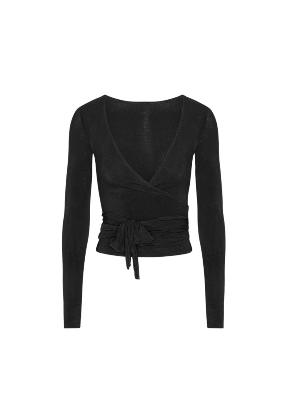 Exercere Ballet Wrap Blouse Black M/L